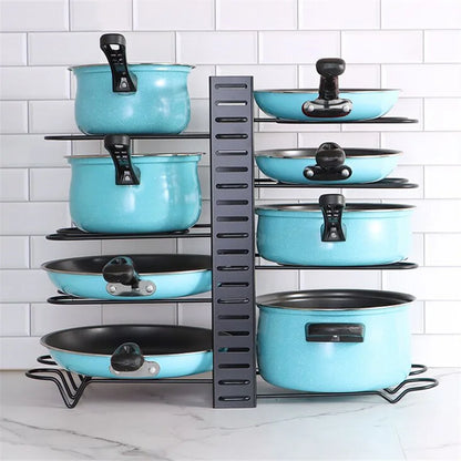 Kitchen Rack Adjustable Pan Pot Rack